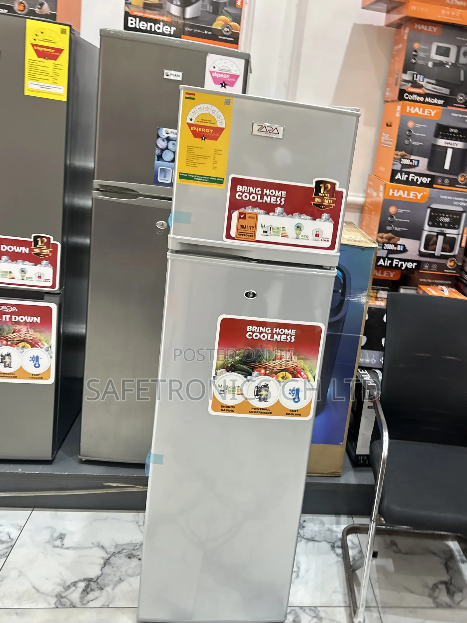 Buy Lovely 2 Doors Grey Electric Zara-24tmf 166 Liters Fridge