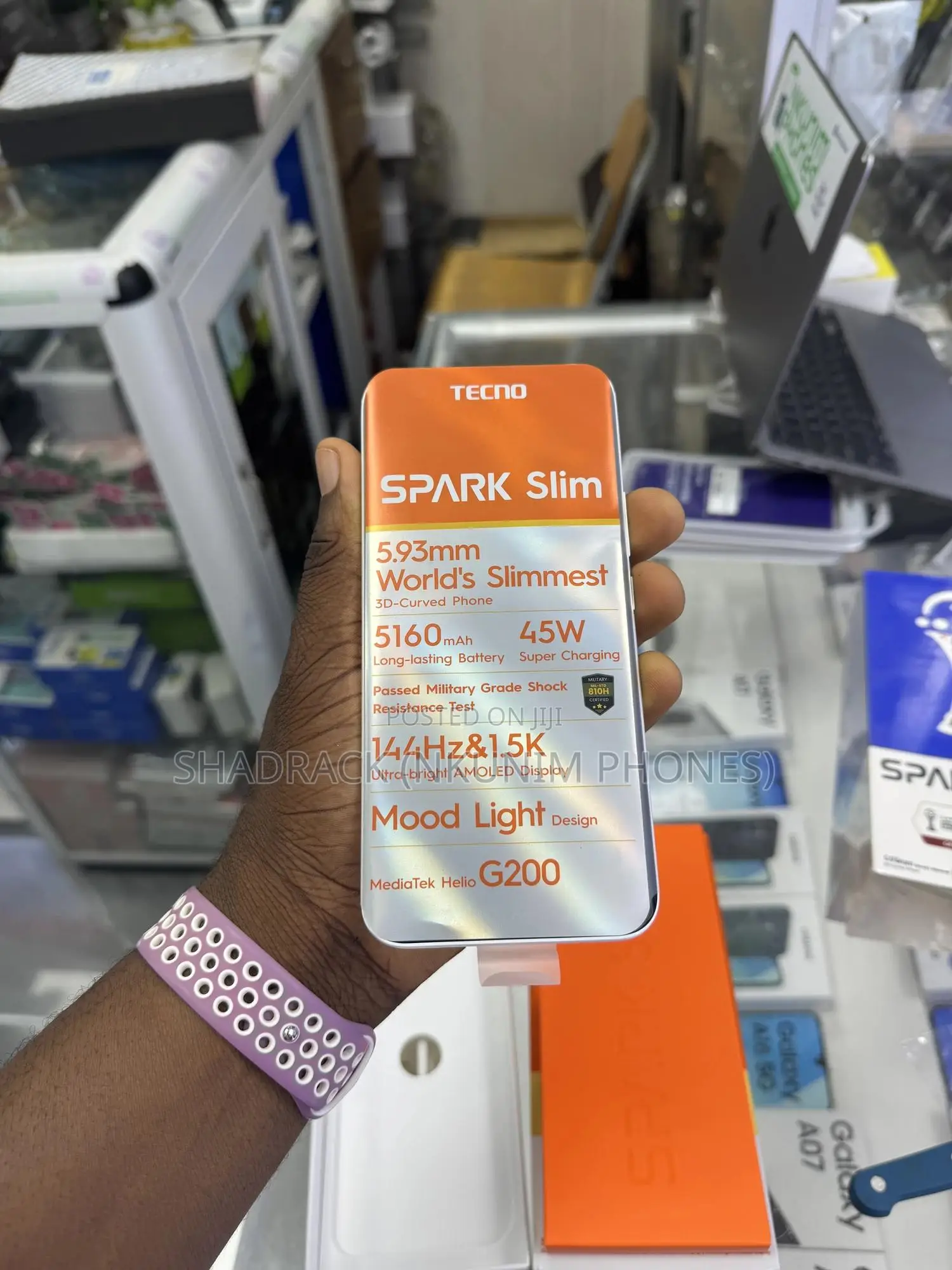 New Tecno Spark Slim 256 GB Silver