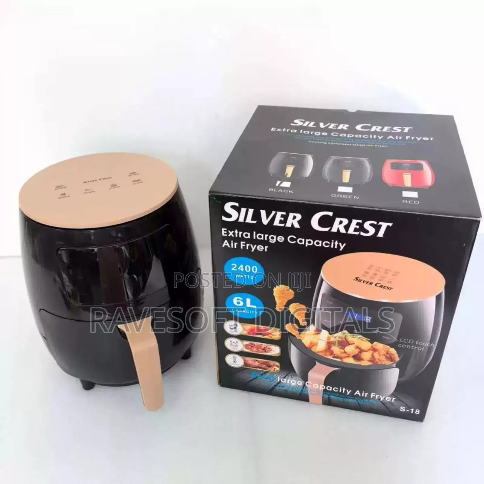 Silver Crest Air Fryer Extra Large 6l With Free Air Fryer Liner