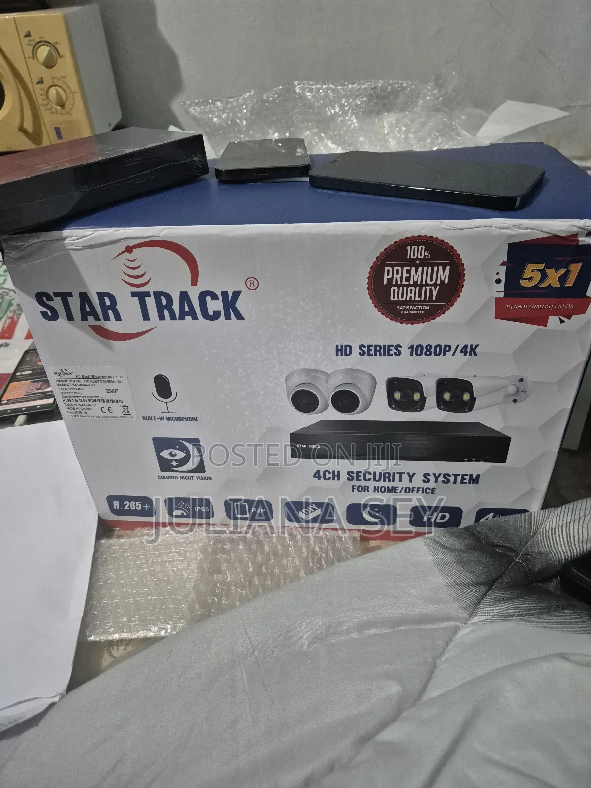 A Complete CCTV Camera 4 Cameras Inside the Box With Everything