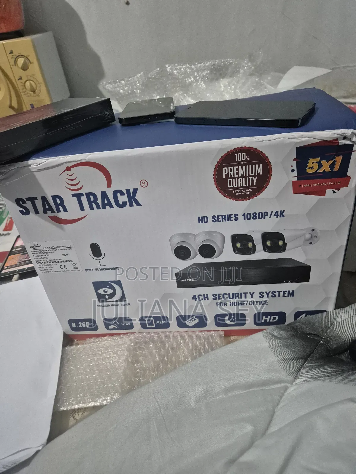 A Complete CCTV Camera 4 Cameras Inside the Box With Everything