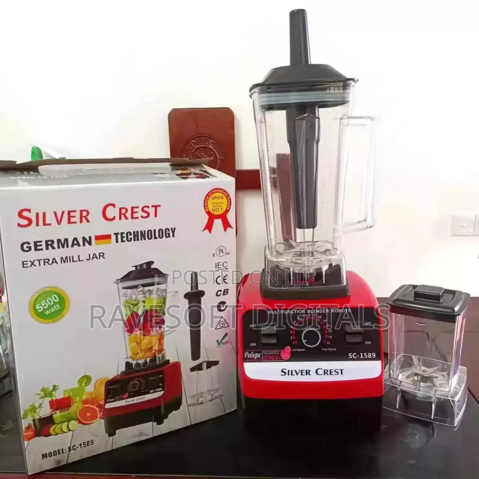 Multi-Functional 2in1 Silver Crest Blender 9525 Motor