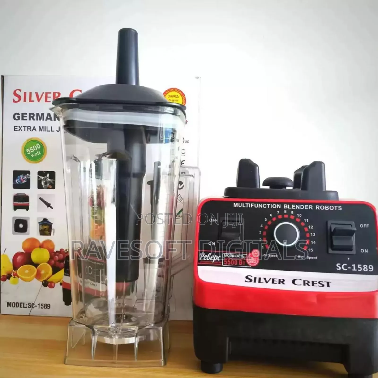 Multi-Functional 2in1 Silver Crest Blender 9525 Motor