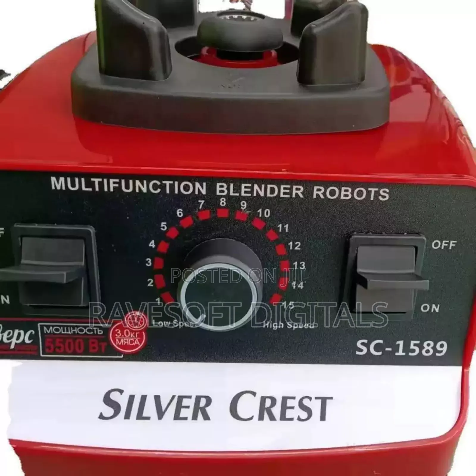Multi-Functional 2in1 Silver Crest Blender 9525 Motor