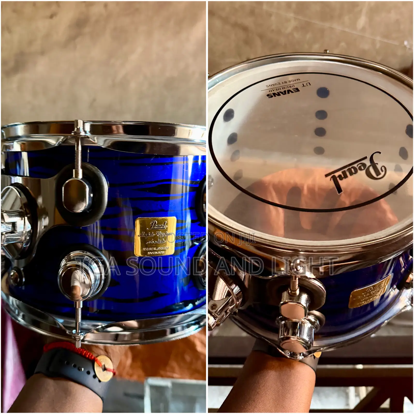 Pearl Mapel Custom 5pcs Drum Set [3 Cymbals]