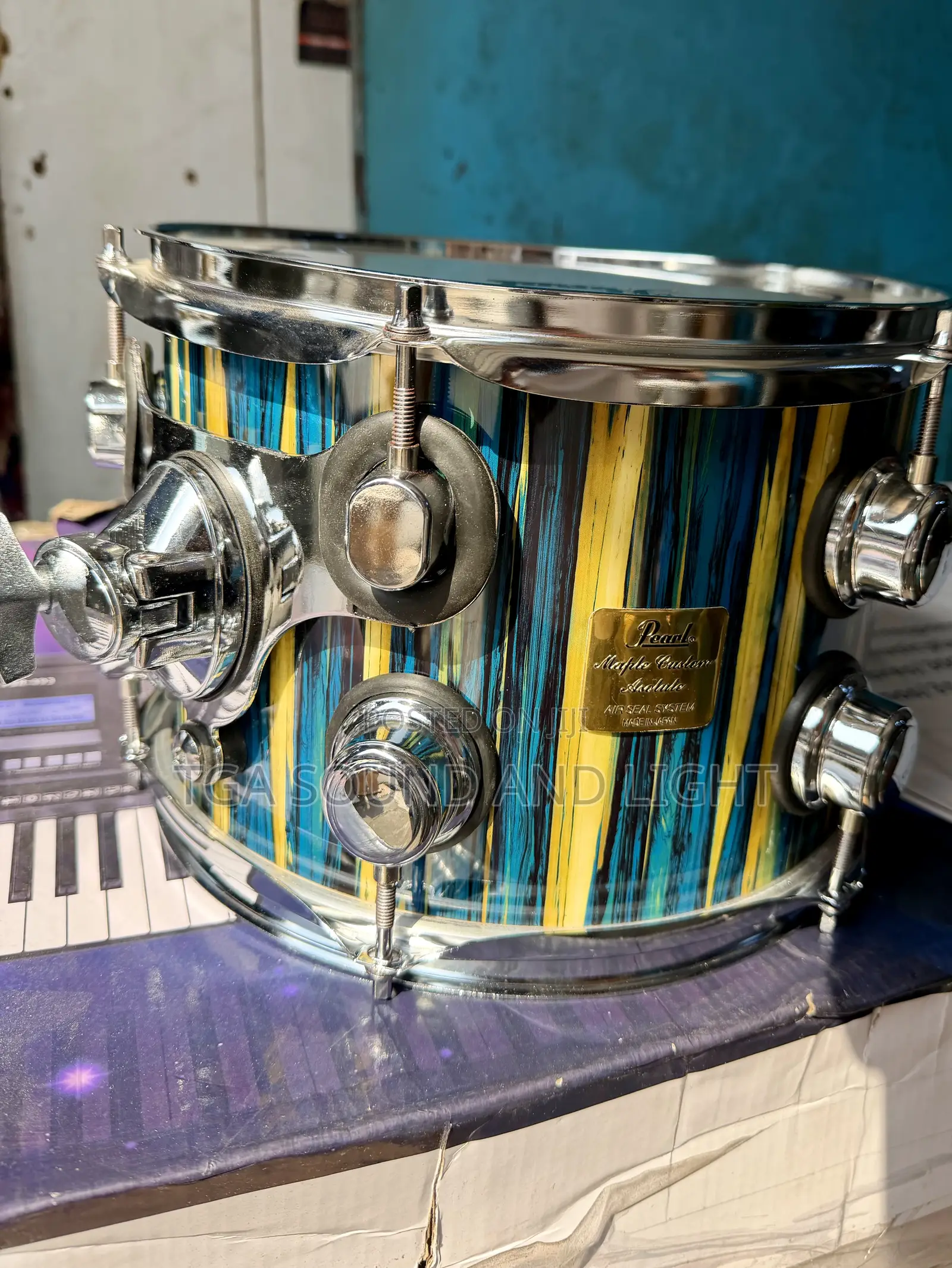 Pearl Maple Custom 5pcs Drum Set - [3 Cymbals/Green]