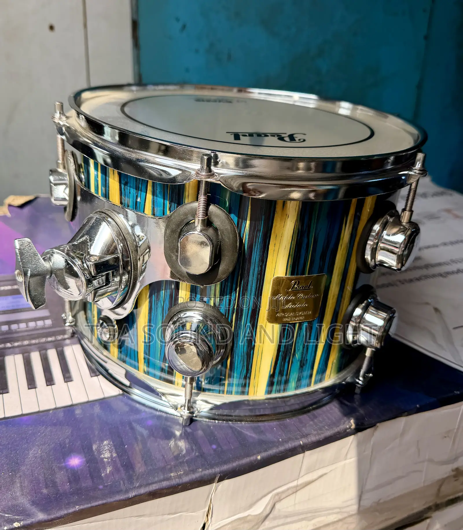 Pearl Maple Custom 5pcs Drum Set - [3 Cymbals/Green]