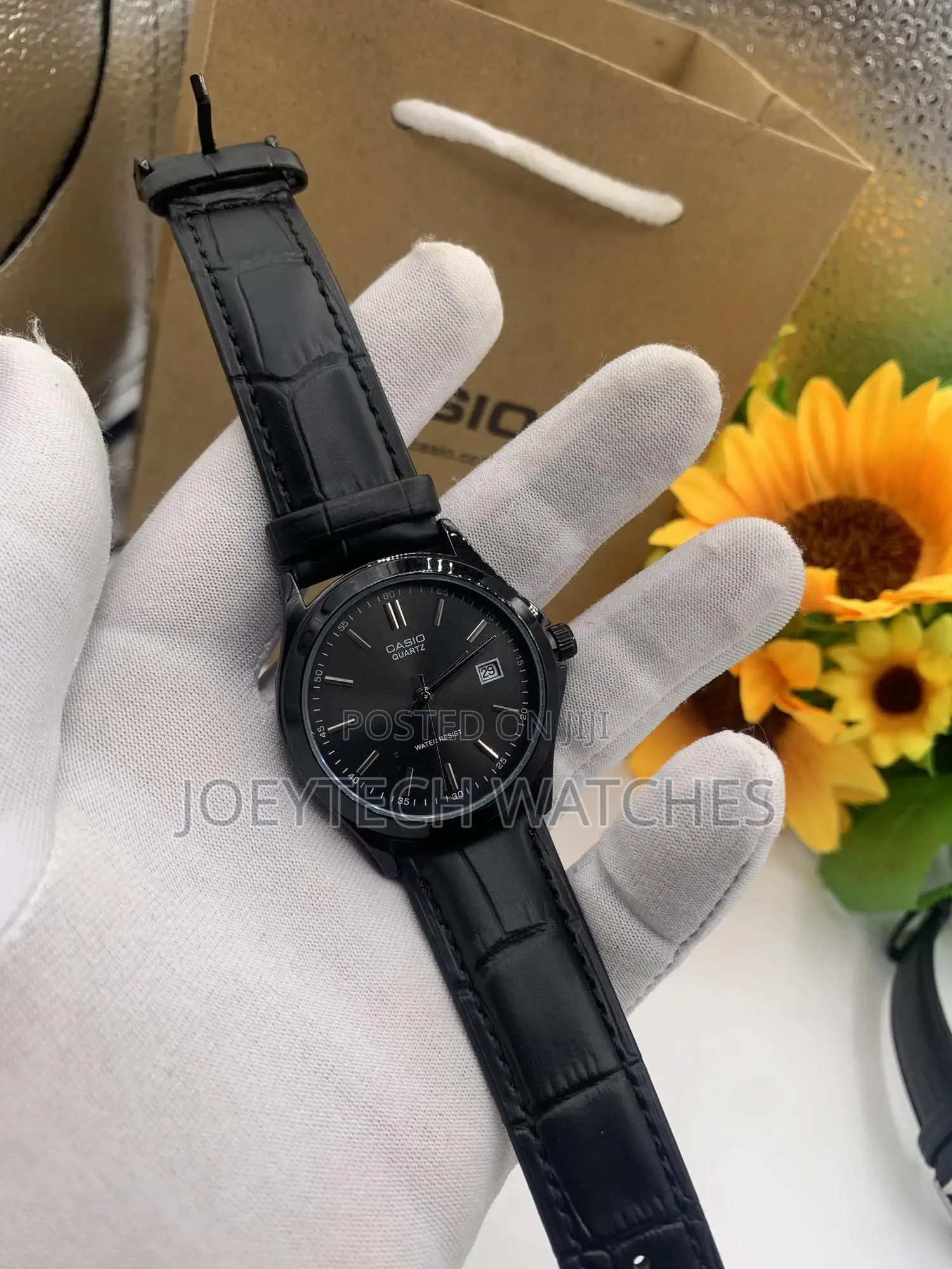 Unisex Casio Leather Watch