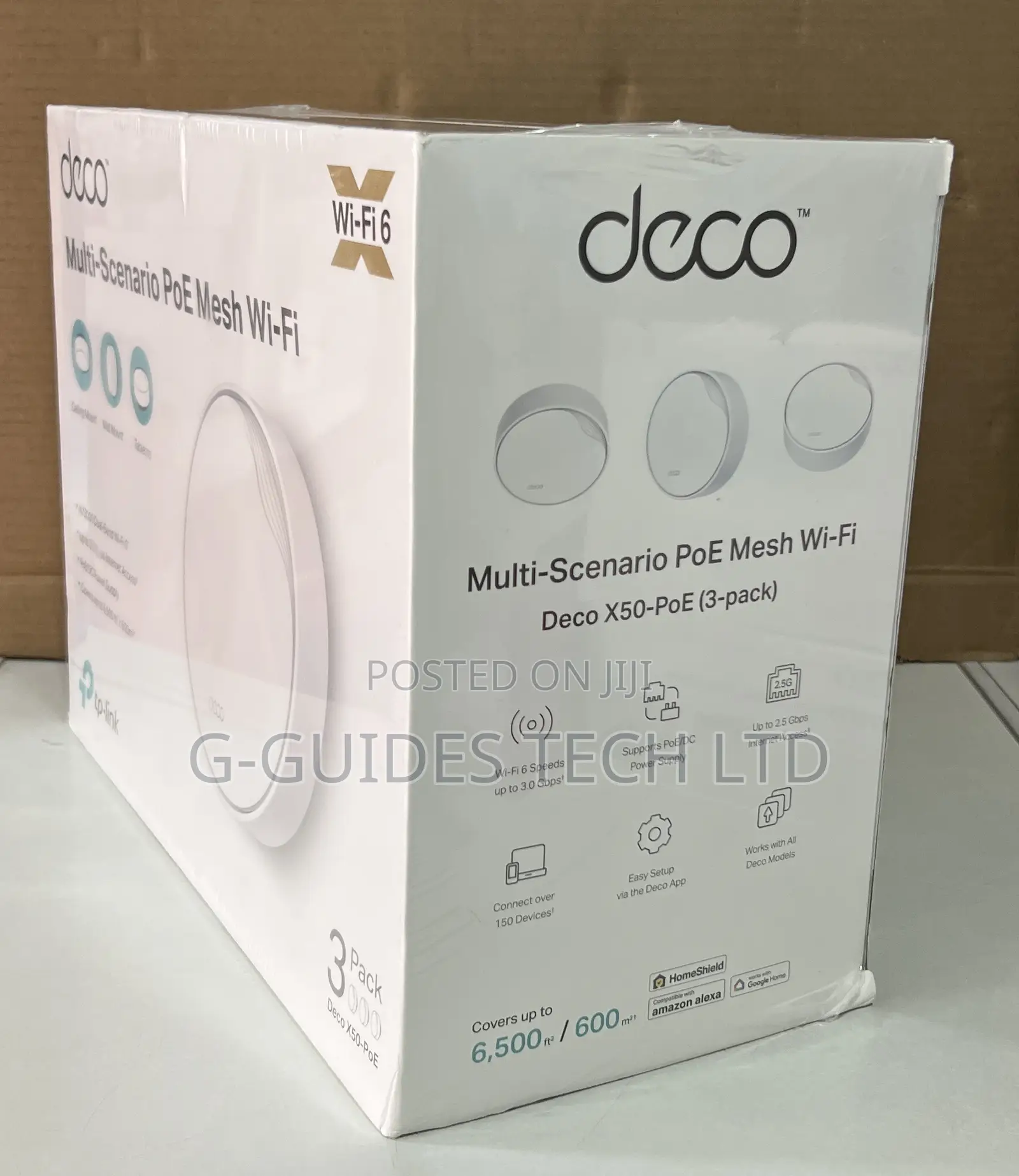 Tp-Link Deco X50-Poe Ax3000 Whole Home Mesh Wi-Fi 6 System (3-Pack)