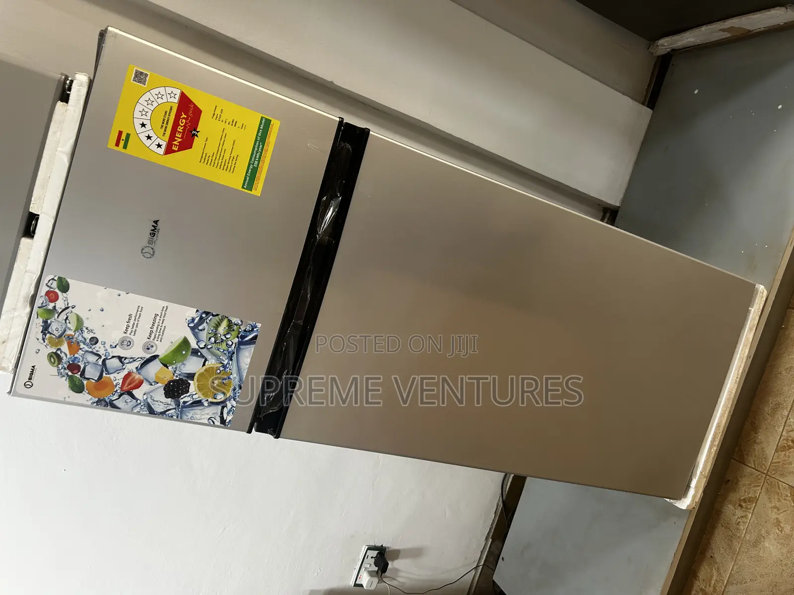 Sigma STDF-220 Double Door Top Freezer Refrigerator – 207l