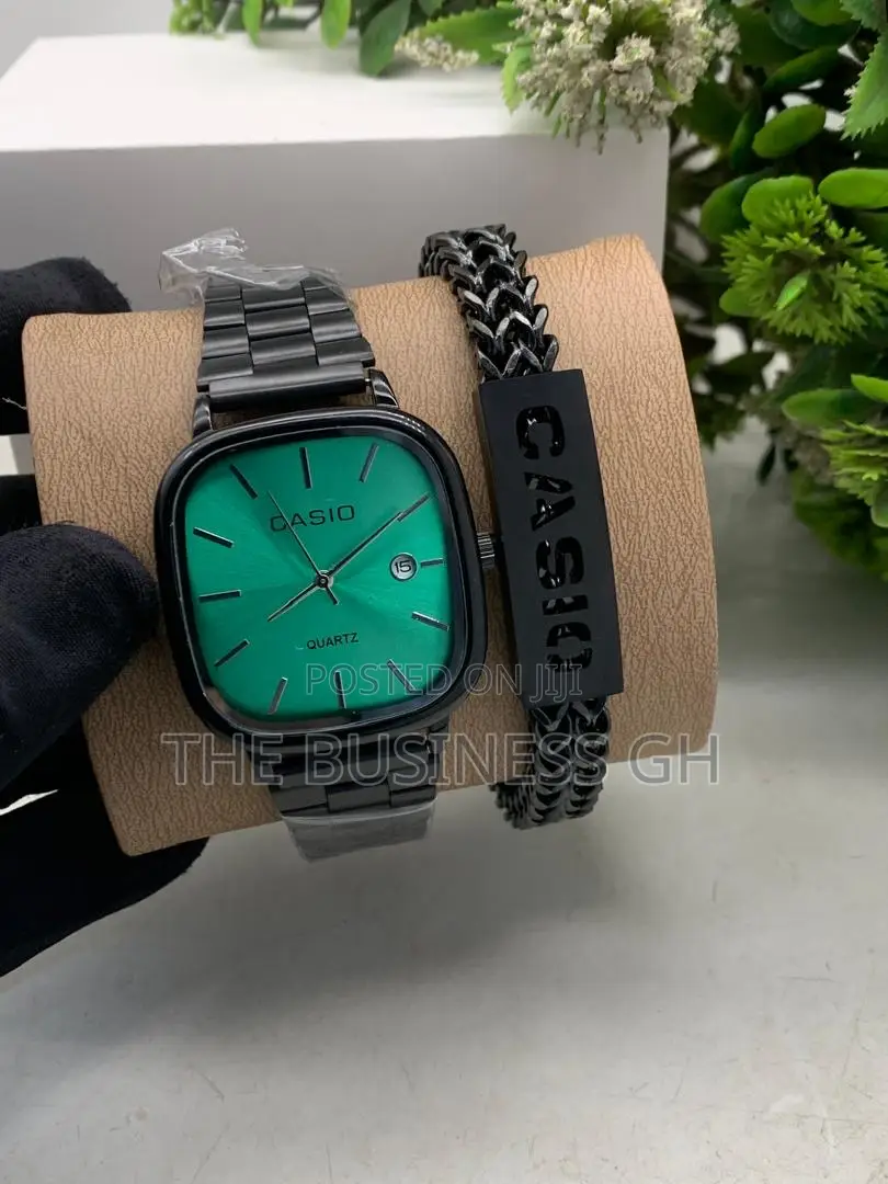 Casio Watch And Bangle Set