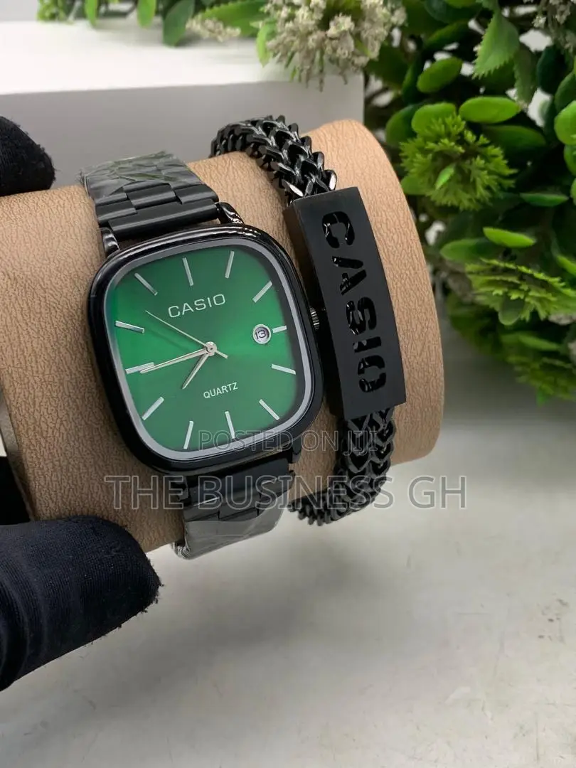 Casio Watch And Bangle Set
