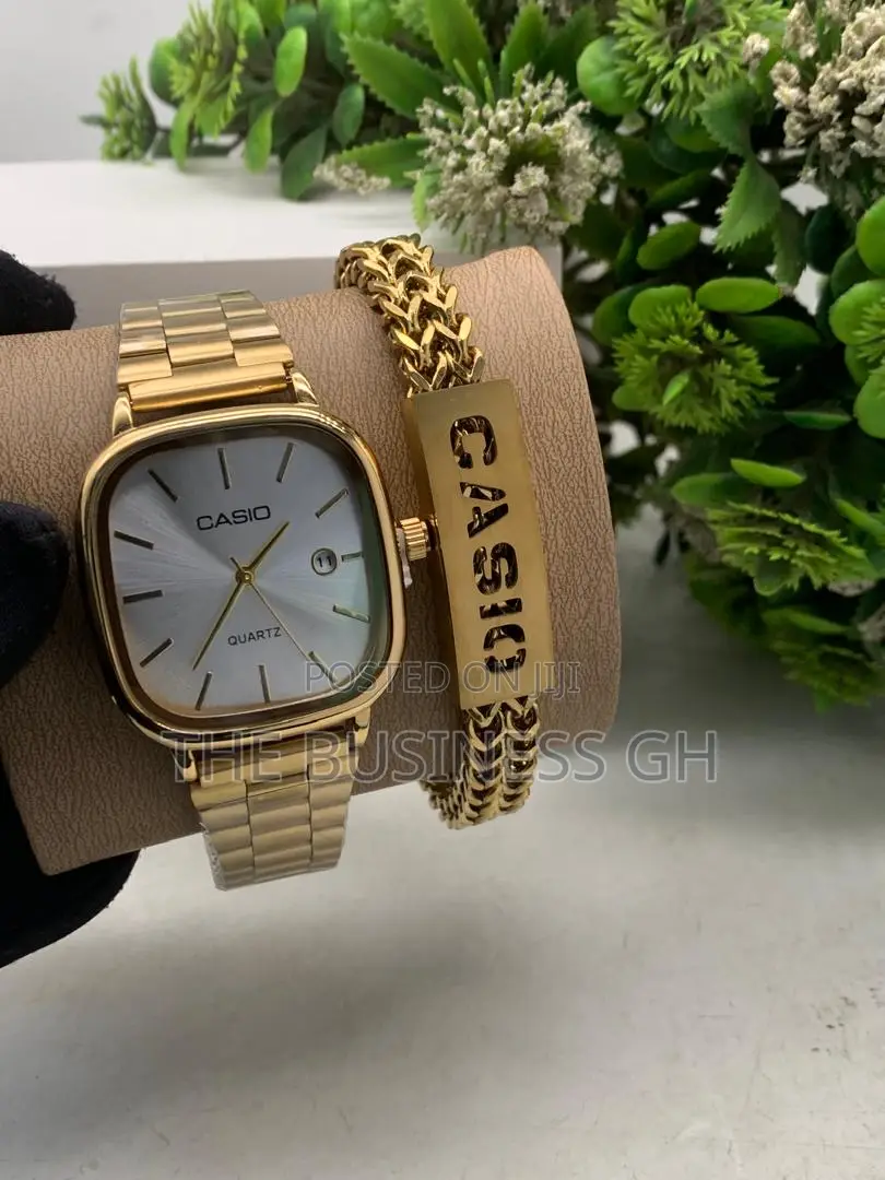 Casio Watch And Bangle Set