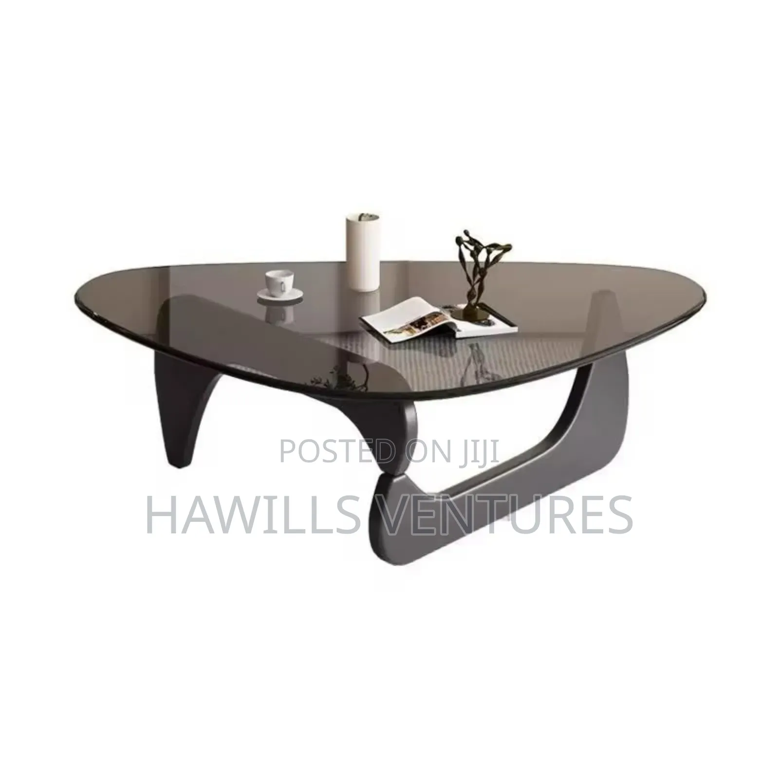 Trianguler Glass Center Table