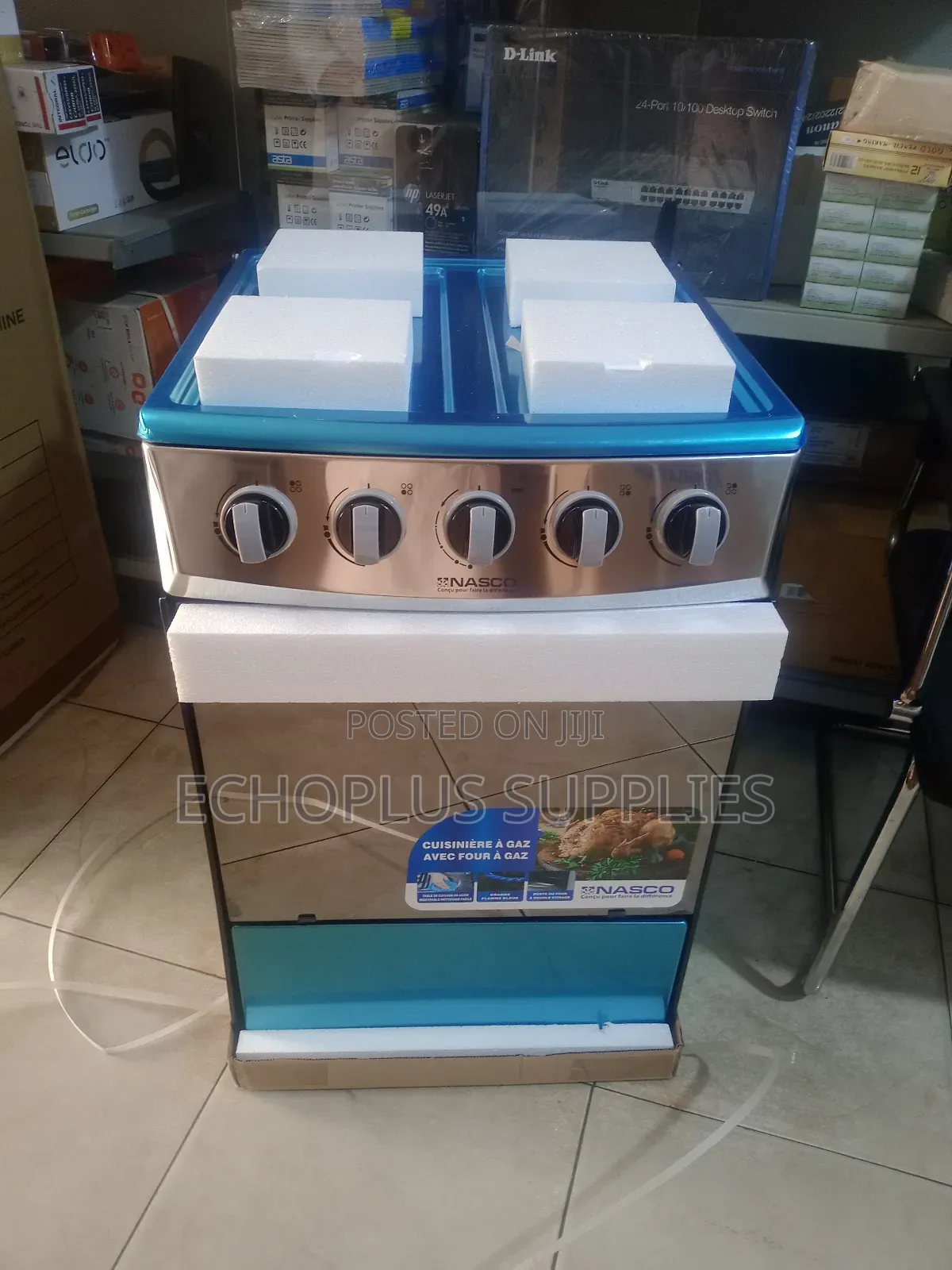 Nasco 4 Burner Gas Cooker Oven With Grill