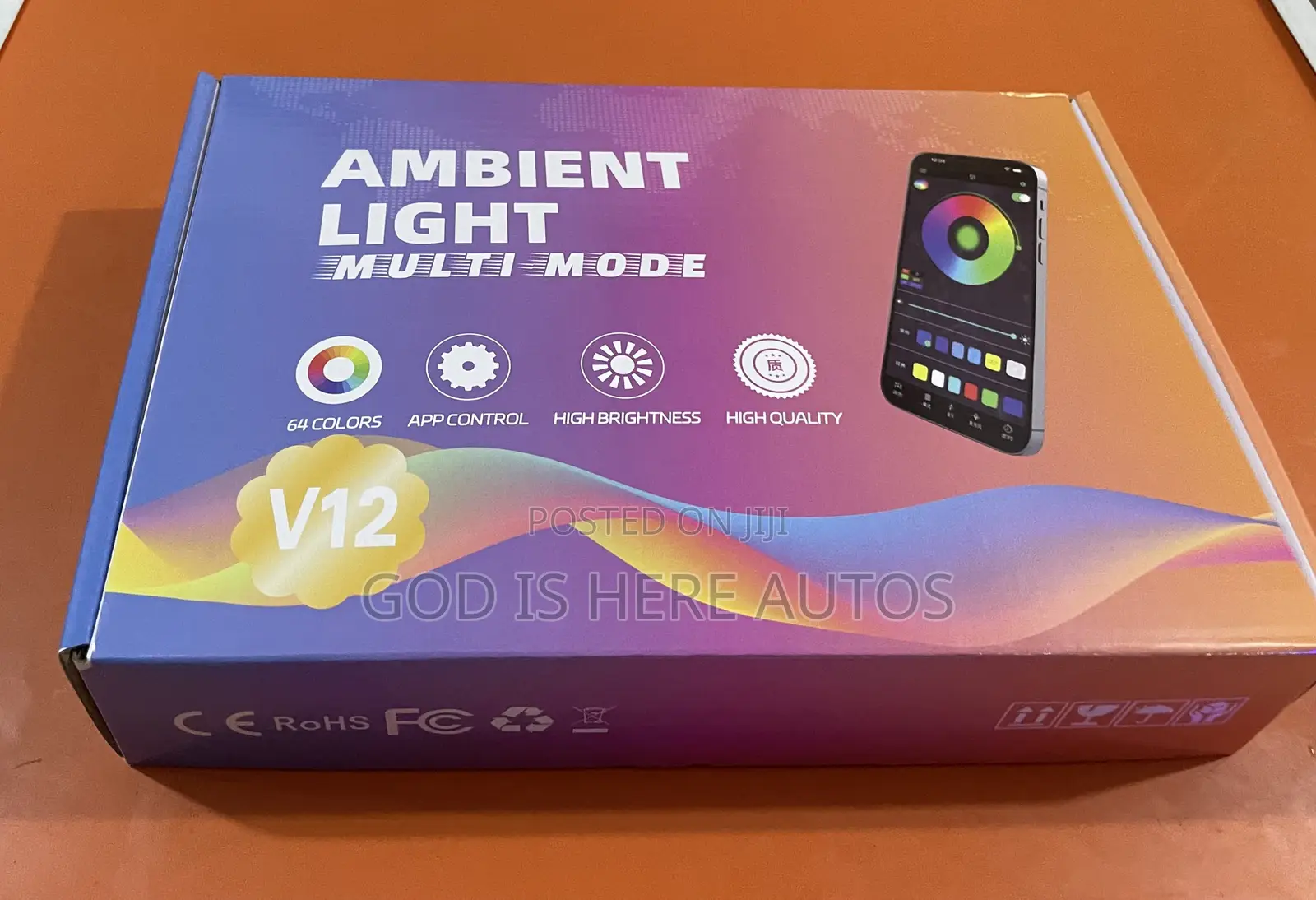 Ambient Light. 9 Heads With Remote Control
