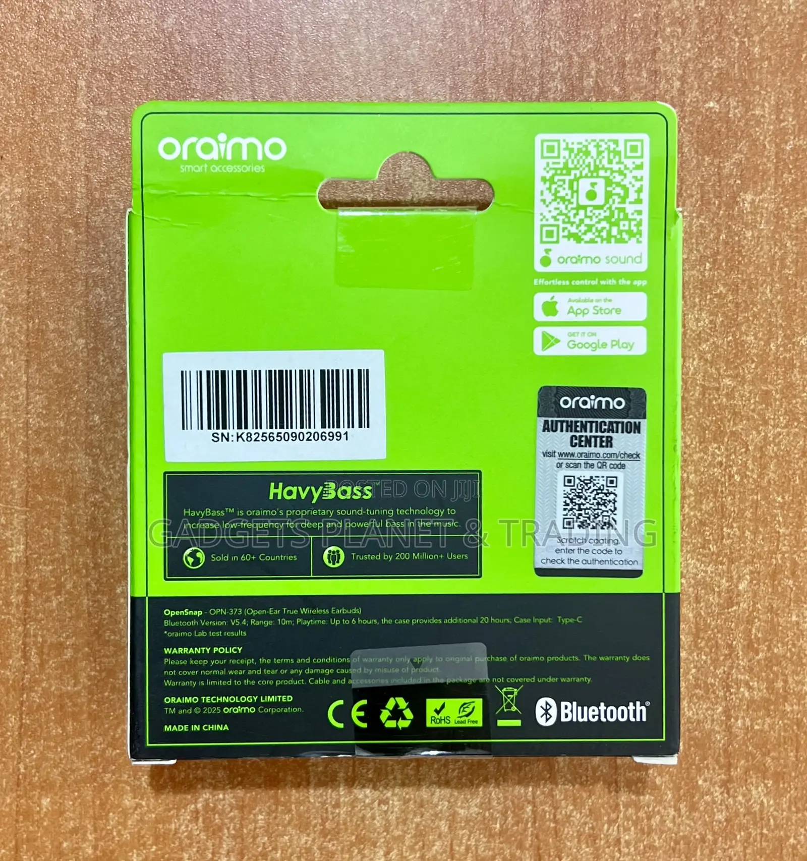 Oraimo Opensnap Clip-on True Wireless Earphones - Opn-373