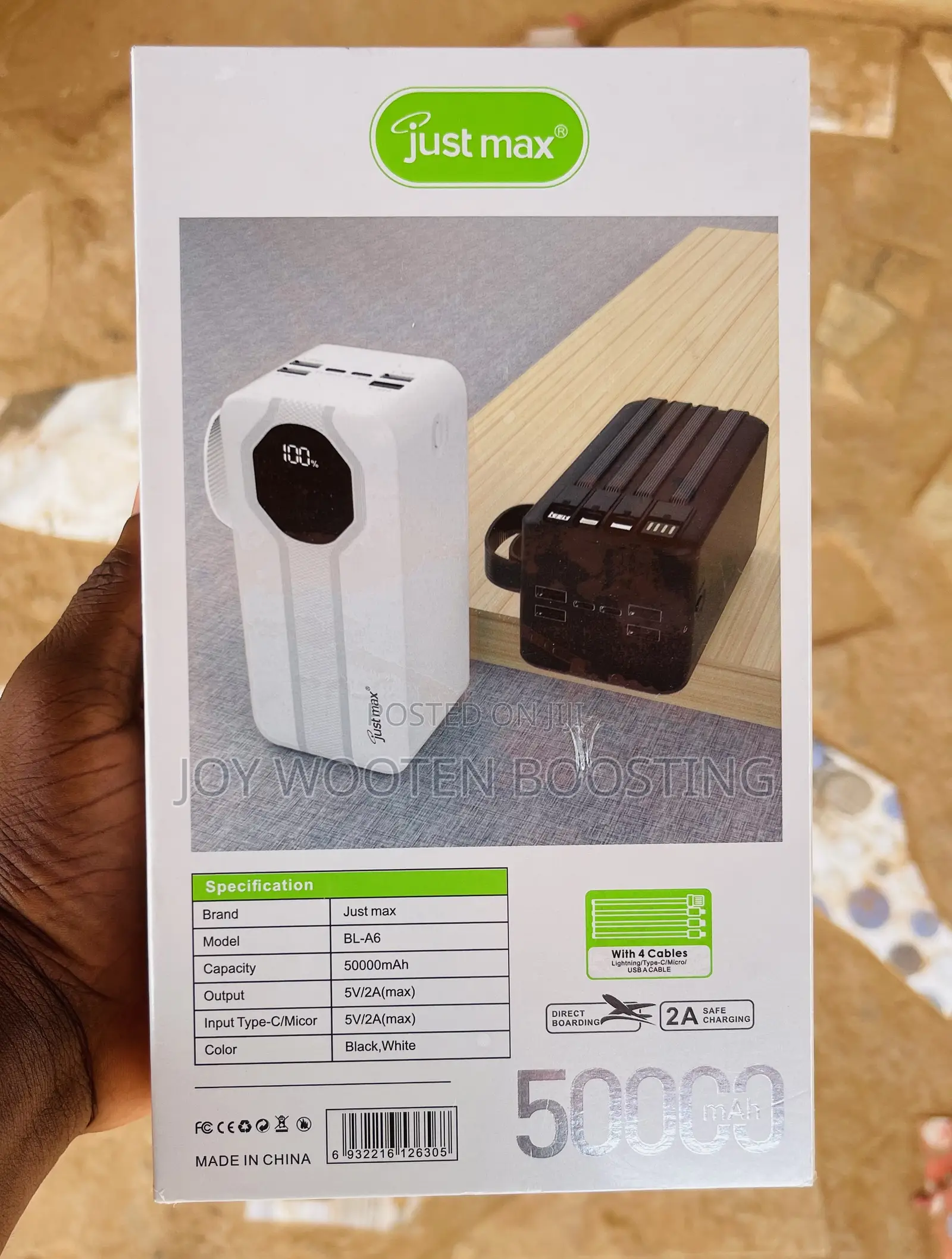 Justmax 50,000 Mah Power Bank