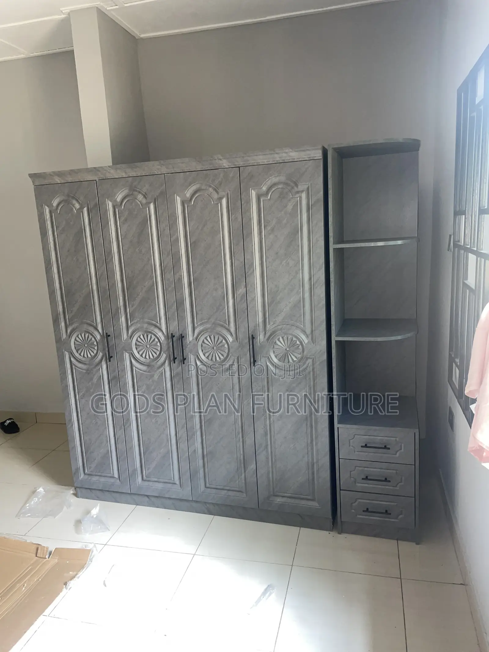 Four Doors Wooden Wardrobe