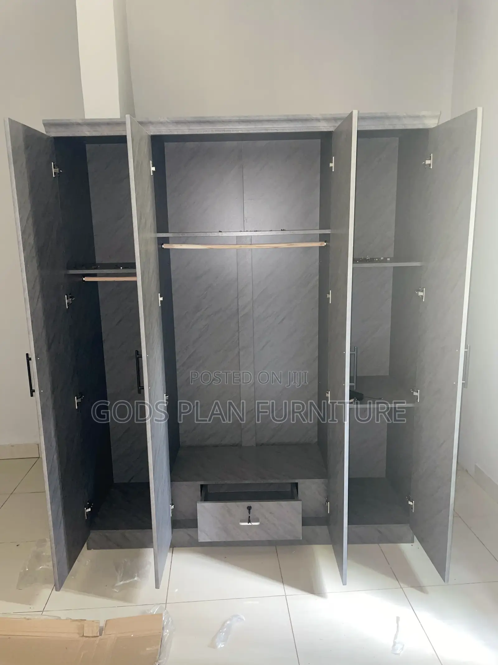 Four Doors Wooden Wardrobe