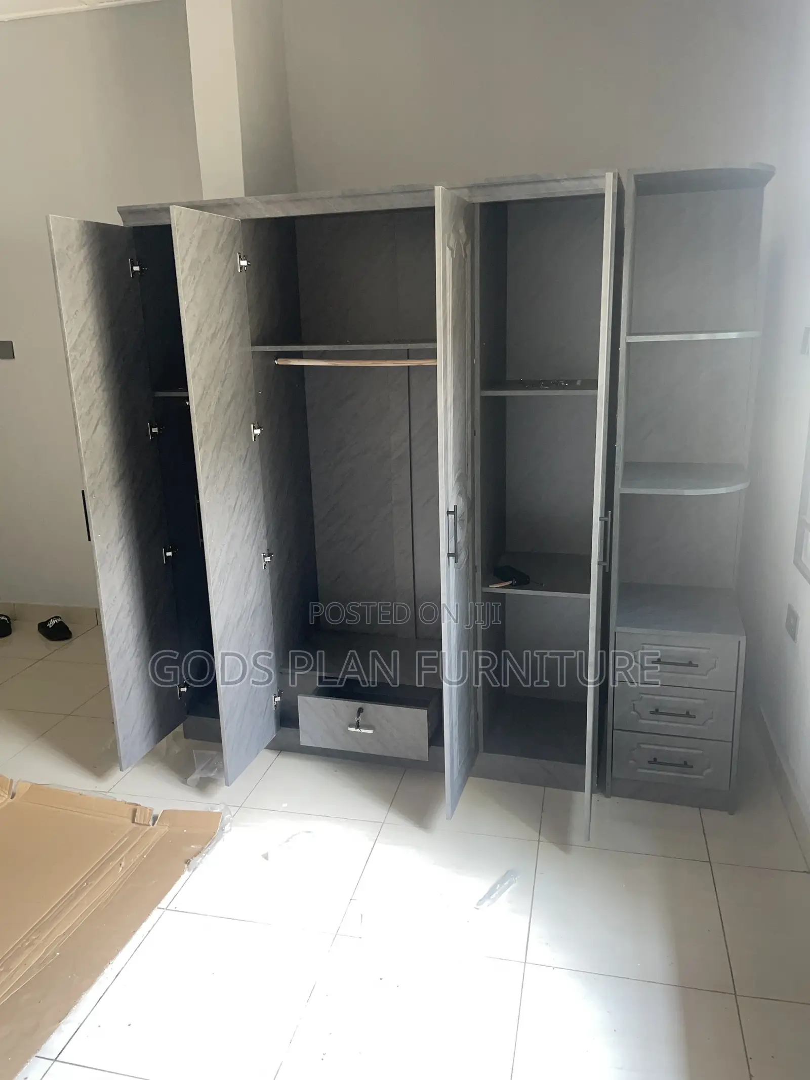 Four Doors Wooden Wardrobe