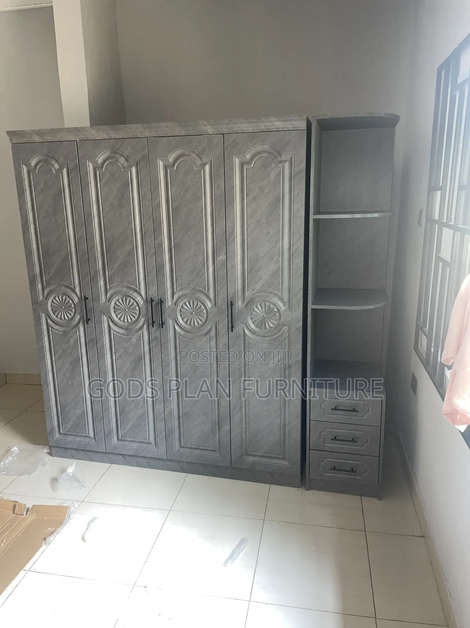 Four Doors Wooden Wardrobe