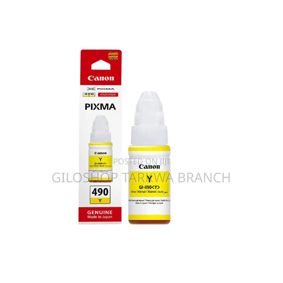 Canon Original Ink Cartridge Gi-490 Pgy Gi490pgy Yellow