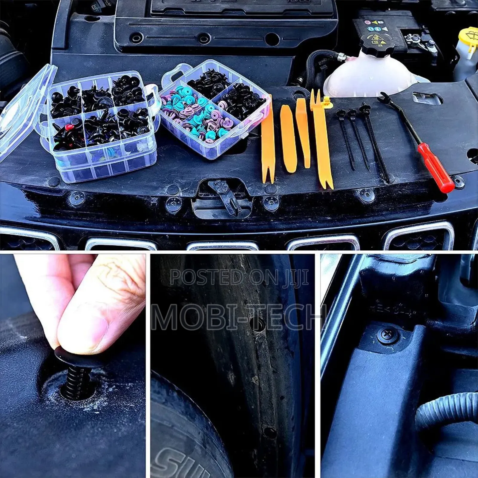680-Piece Automotive Retainer Clip and Fastener Assortment Kit