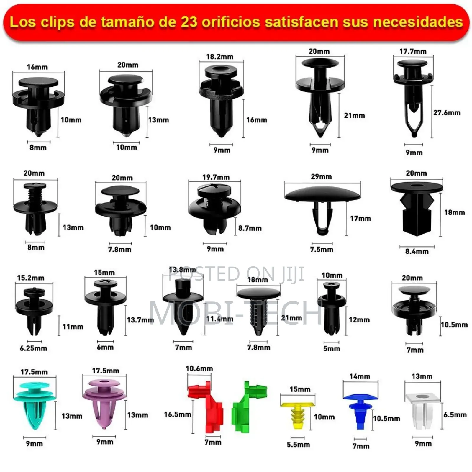 680-Piece Automotive Retainer Clip and Fastener Assortment Kit