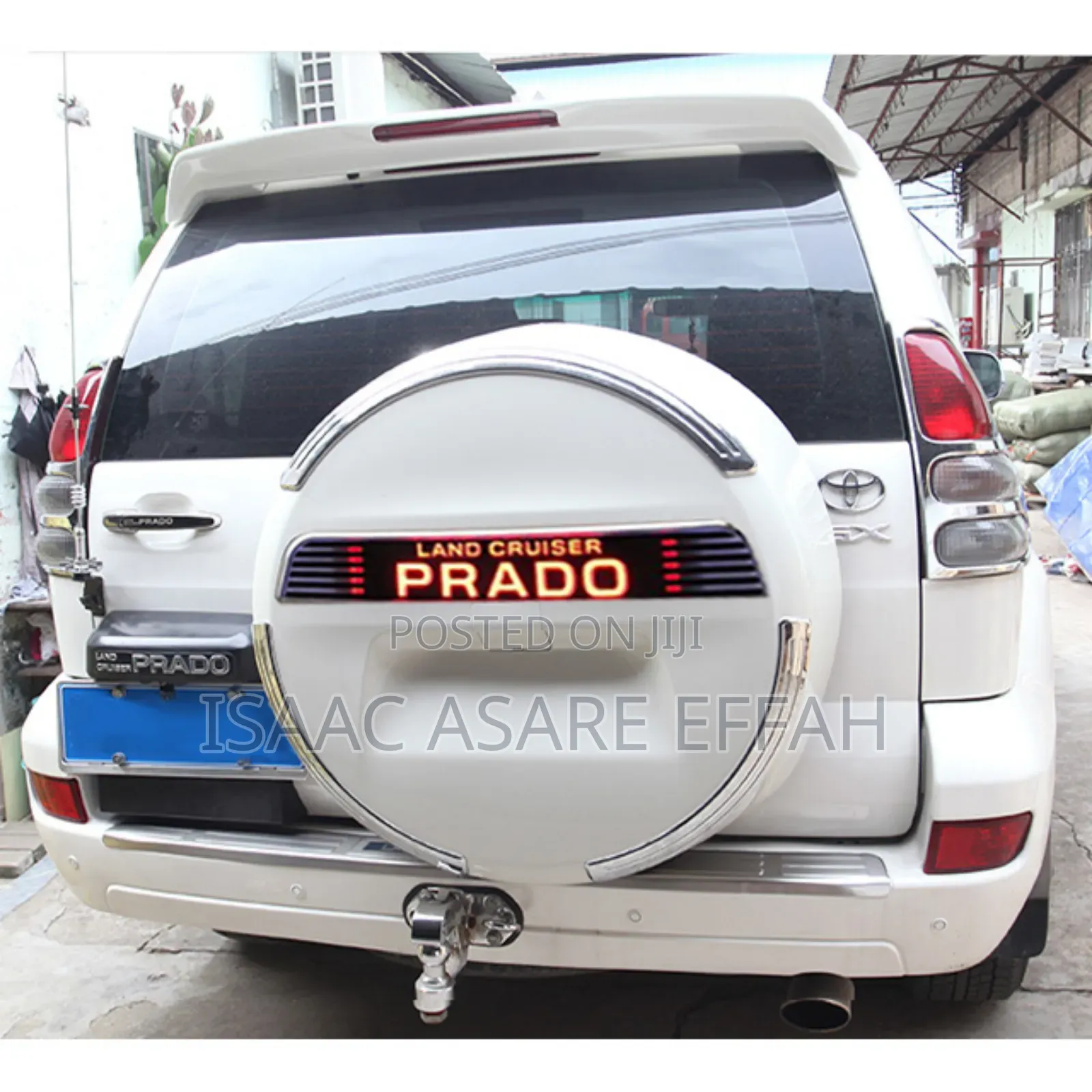 Prado Tyre Cover Sticker Light