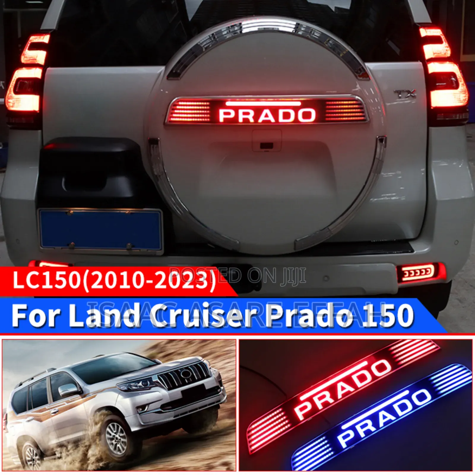Prado Tyre Cover Sticker Light
