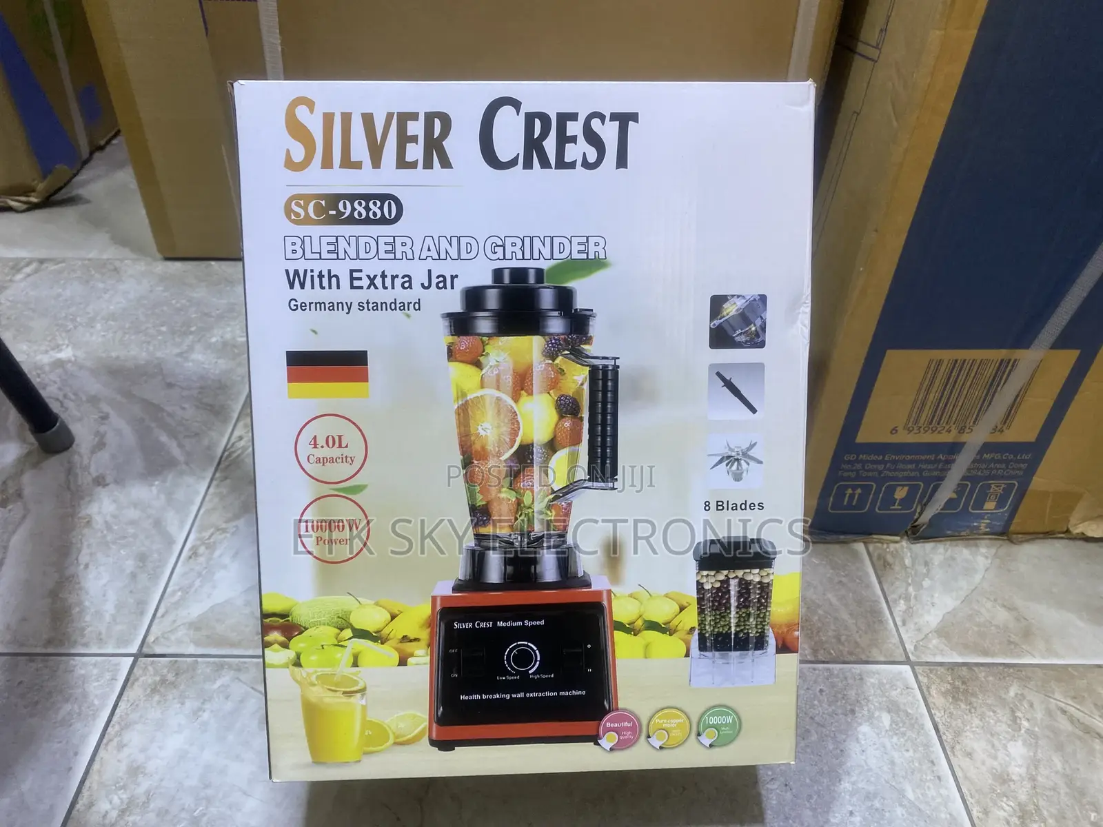 Sc-9880 Silver Crest 4l 10000watts Electric Blender