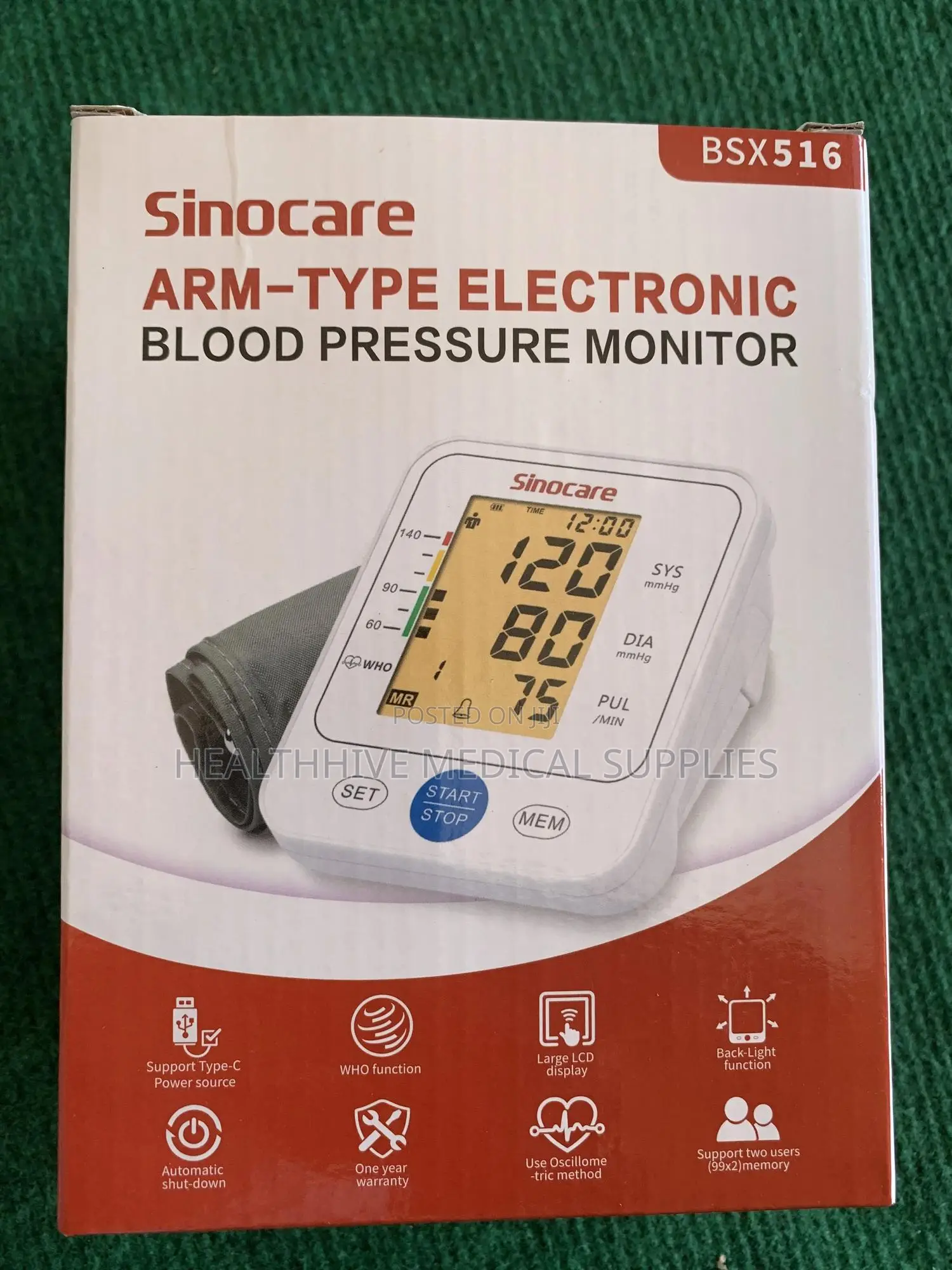 Brand New Sinocare Blood Pressure Monitor