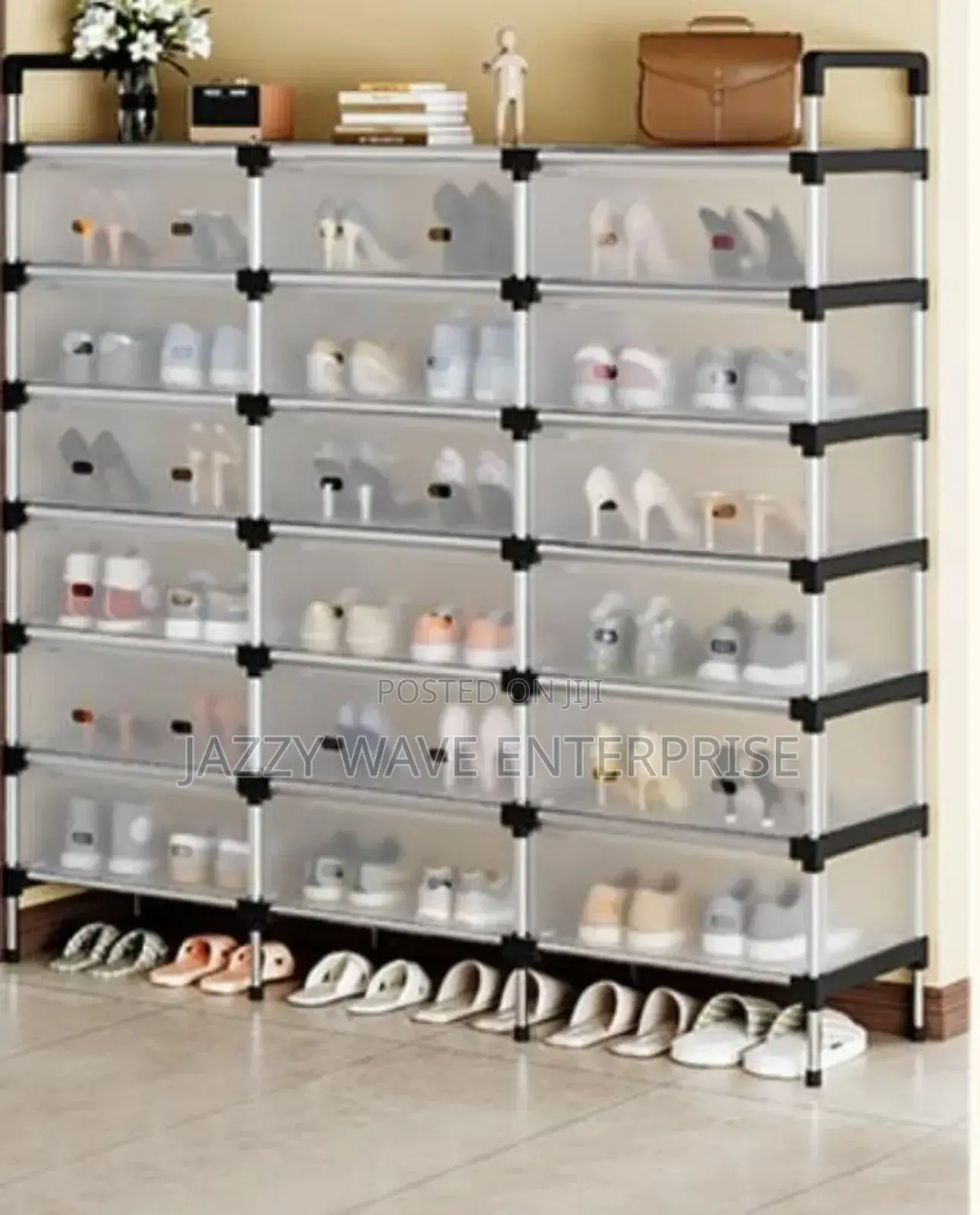 Covered Shoe Rack
