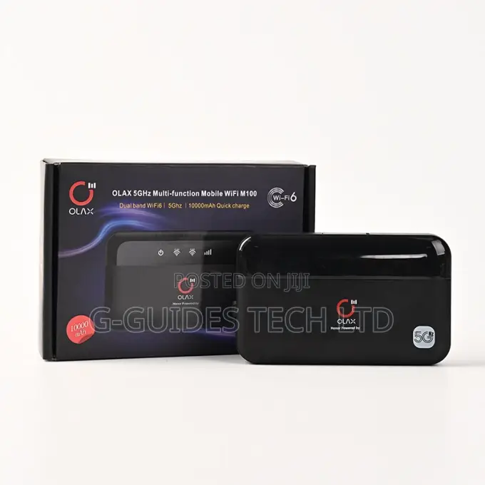 Olax M100 Multi-Function Mifi Wi-Fi 6 With Power Bank 10,000mah