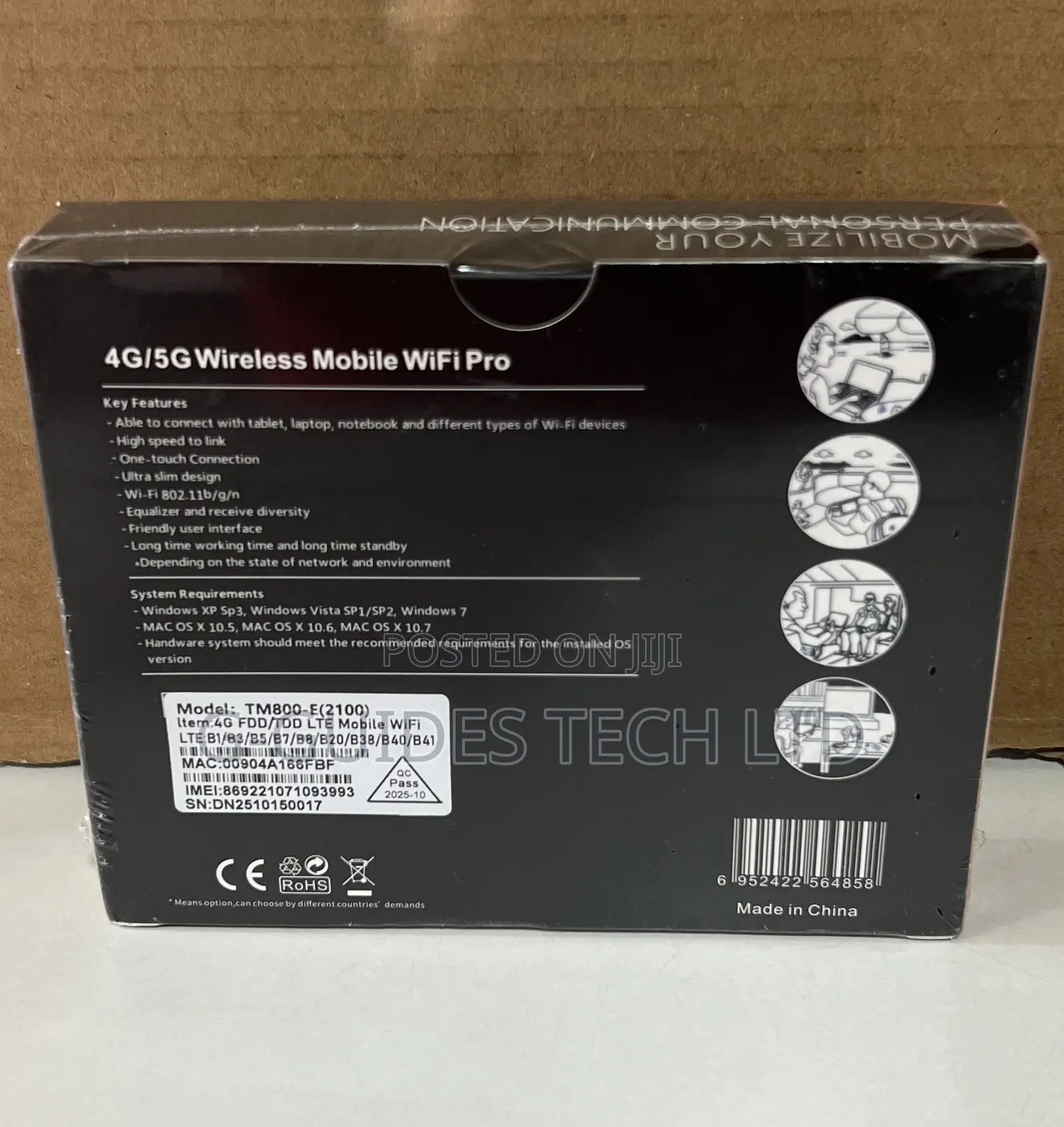 T-Elek 4g/5g Universal Wireless Mifi Wifi Pro Tm800-E(2100)