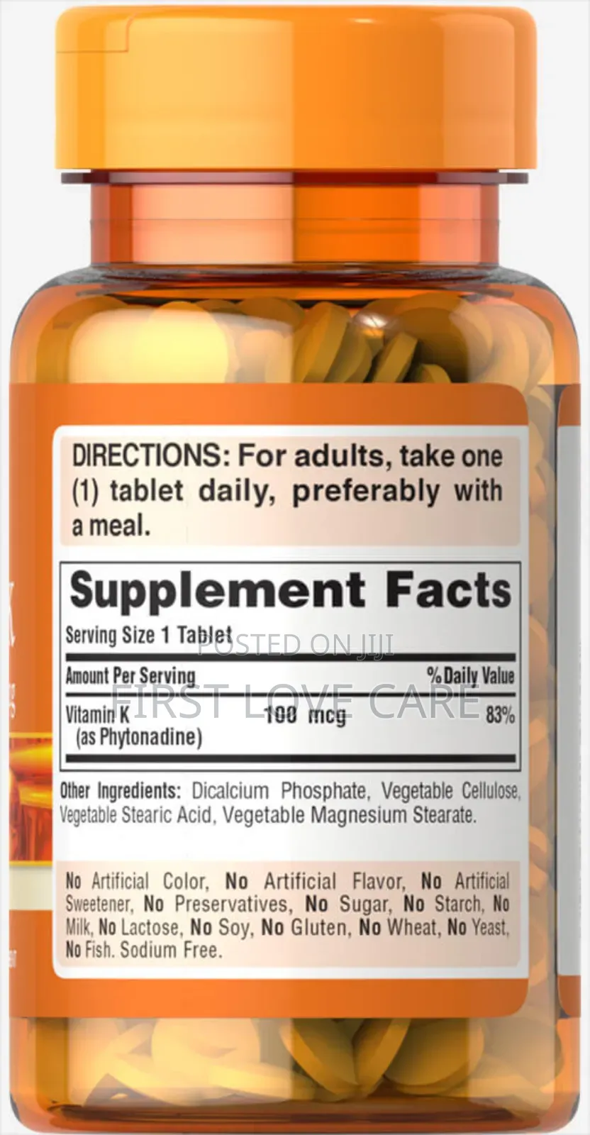Puritan Pride Vitamin K 100mcg
