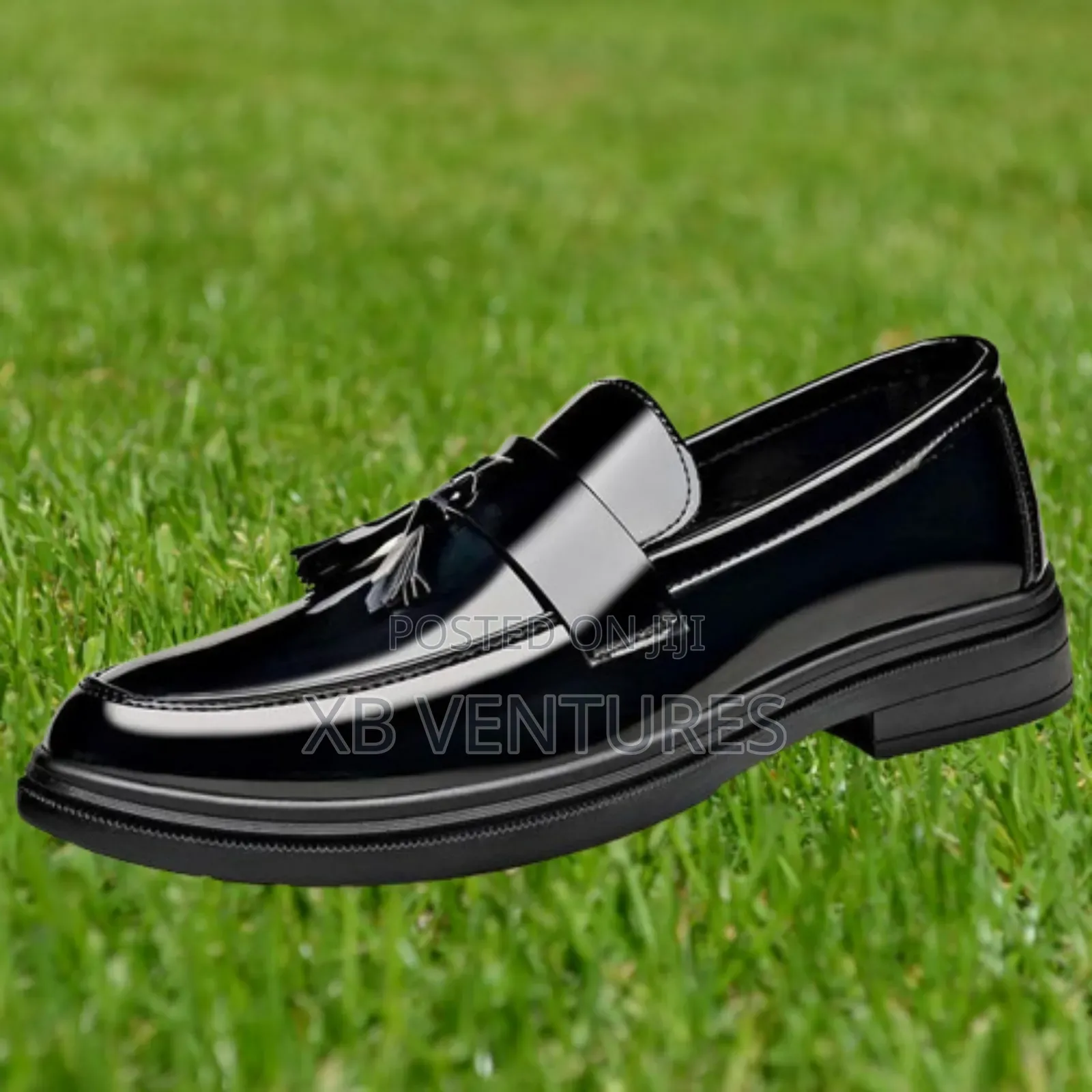 Pointed Toe Formal Business Tuxedo Shoes - Black