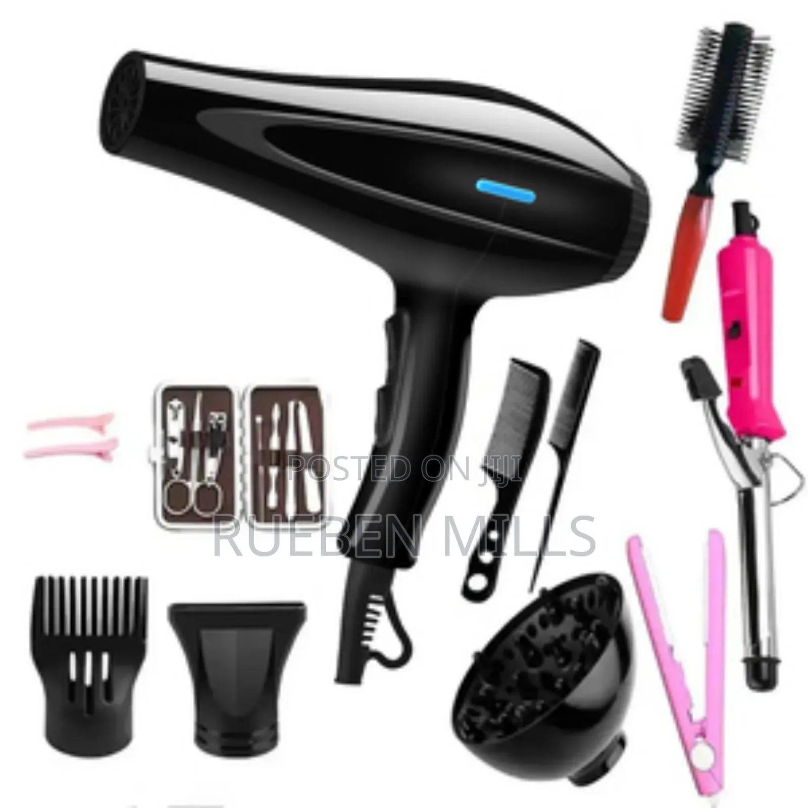 Girls Salon Series Twelve in One Complete Set Blow Hair Dryer