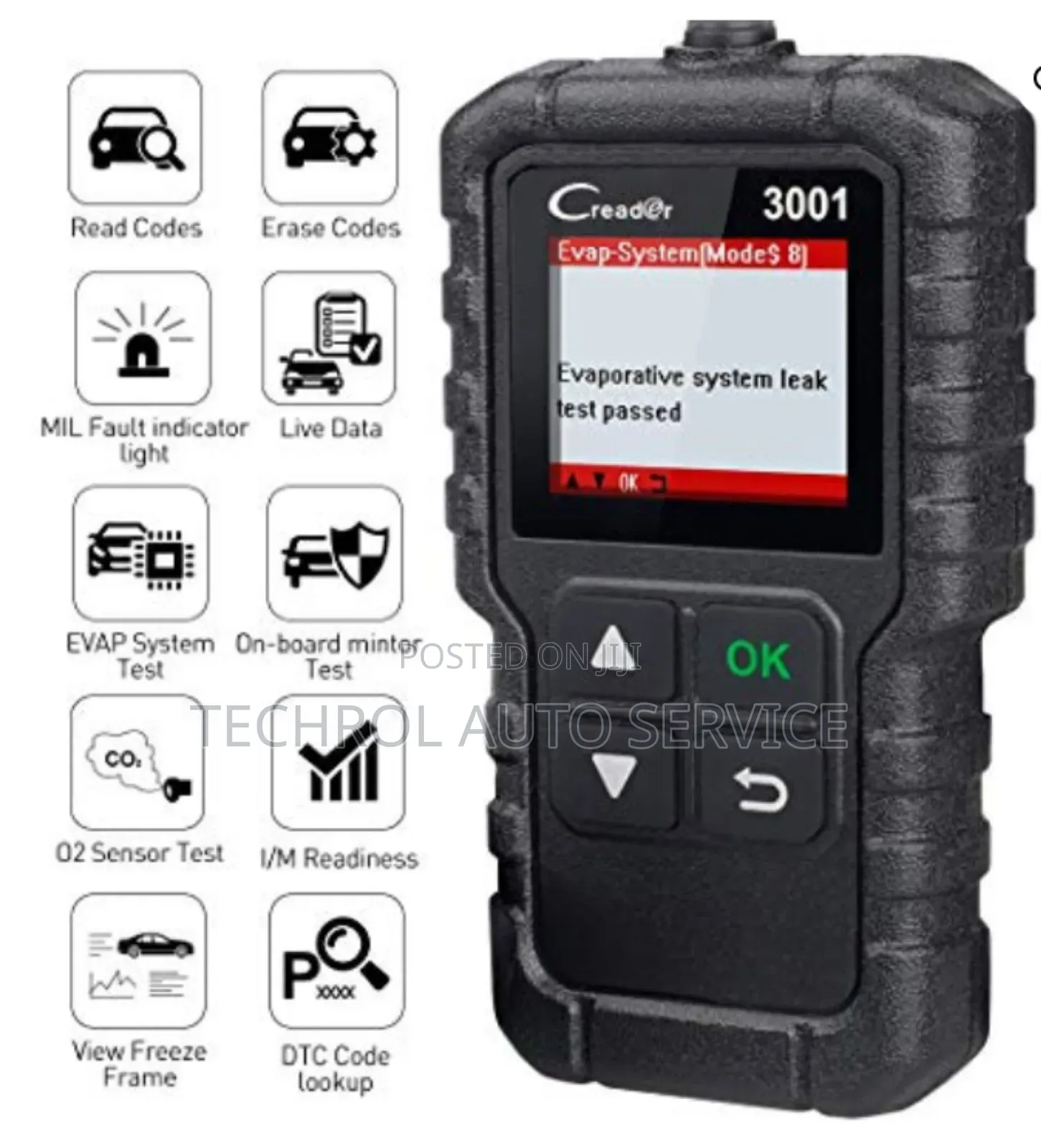 Launch 3001 Code Reader,Check Engine Light Checkn Clearing Creader3001