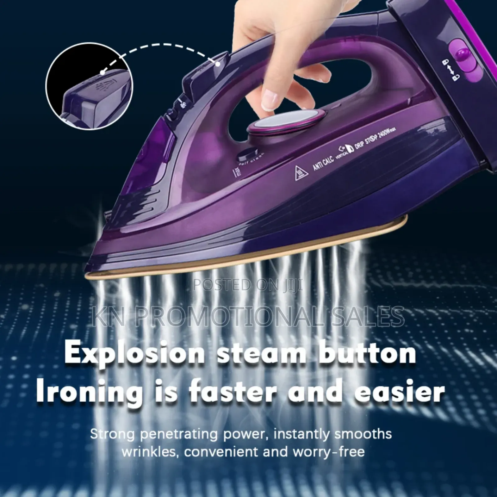 Electric Steam Iron - Cordless Model