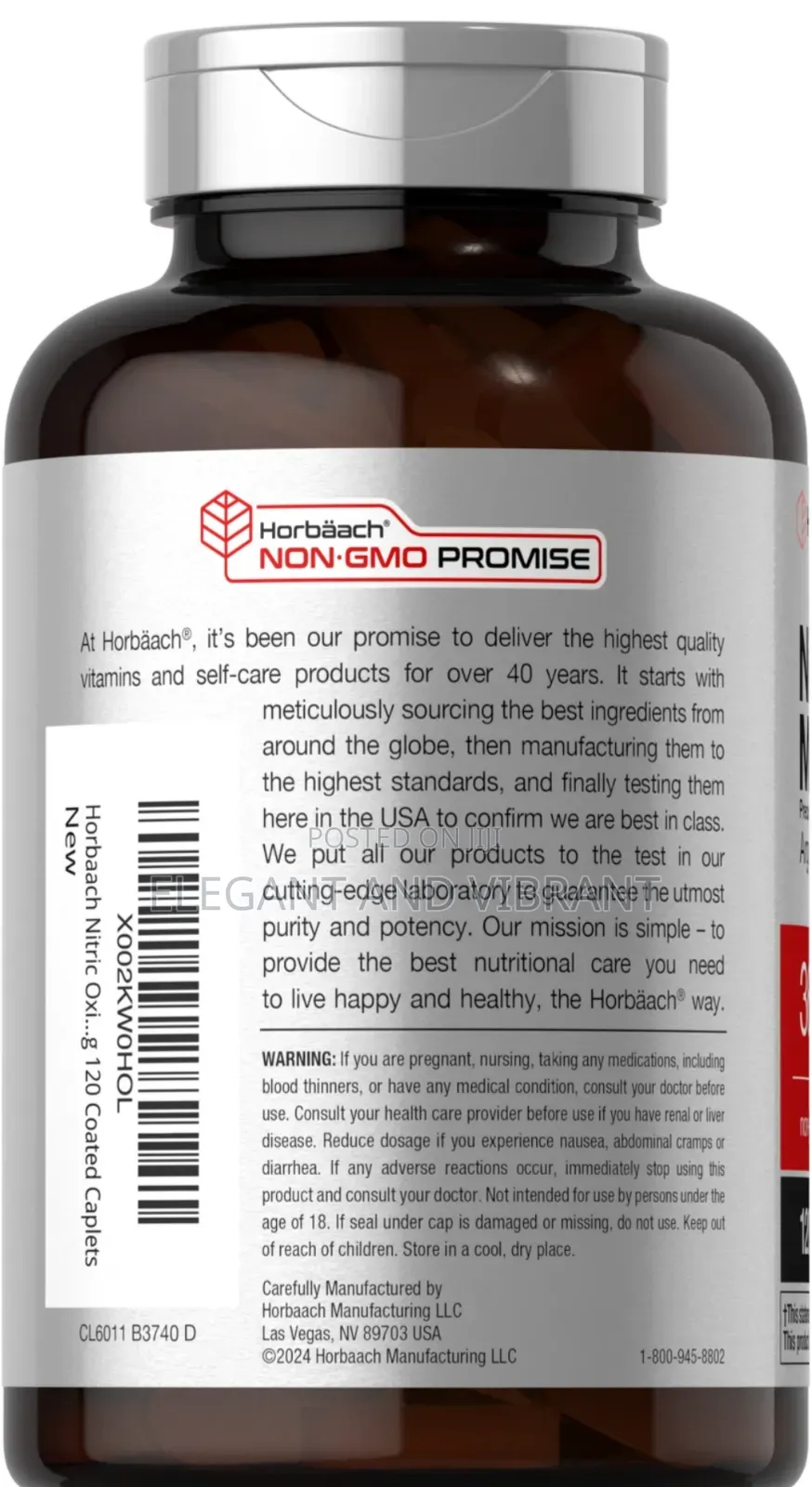 Nitric Oxide Max Precursor Arginine Akg  3600mg