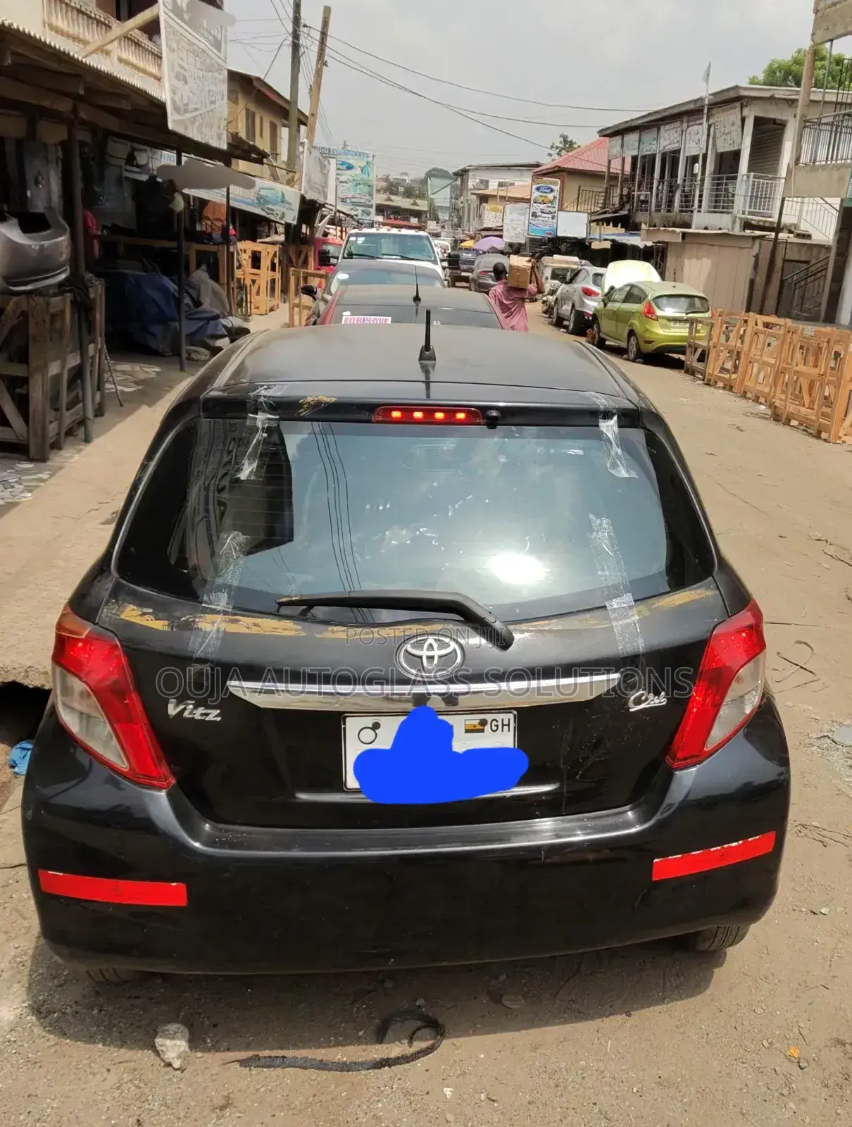 2011 To 2018 Toyota Vitz Heated Tailgate Window Back Glass Available
