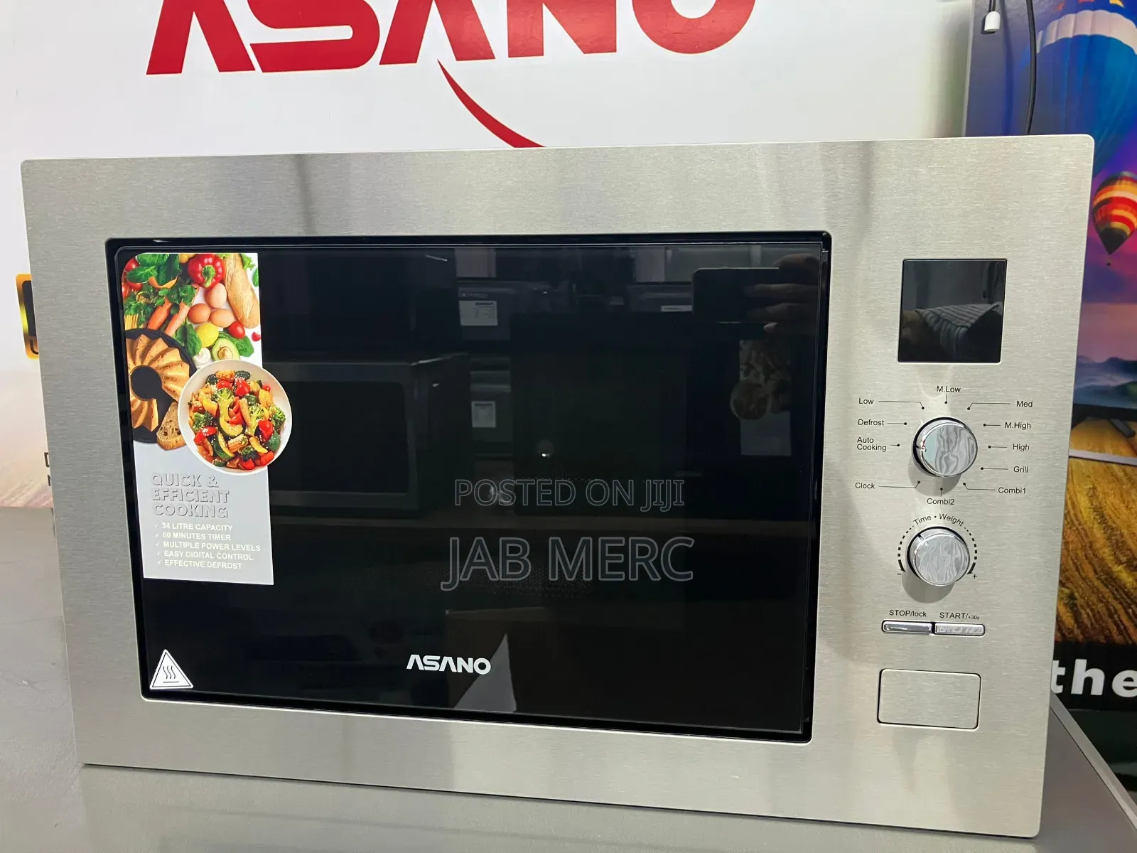 34l Promo Stainless Steel Built-in Microwave 25l With Grill Function