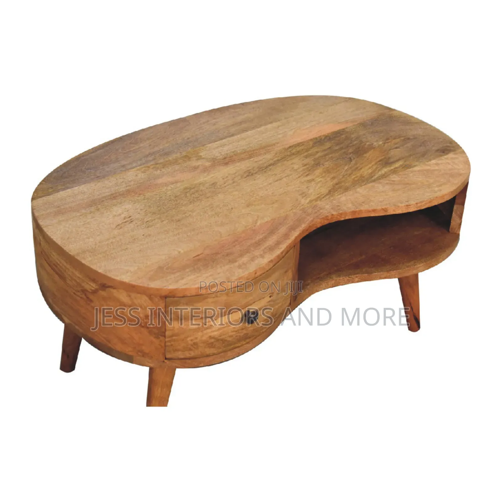Wave Coffee Table With Drawer