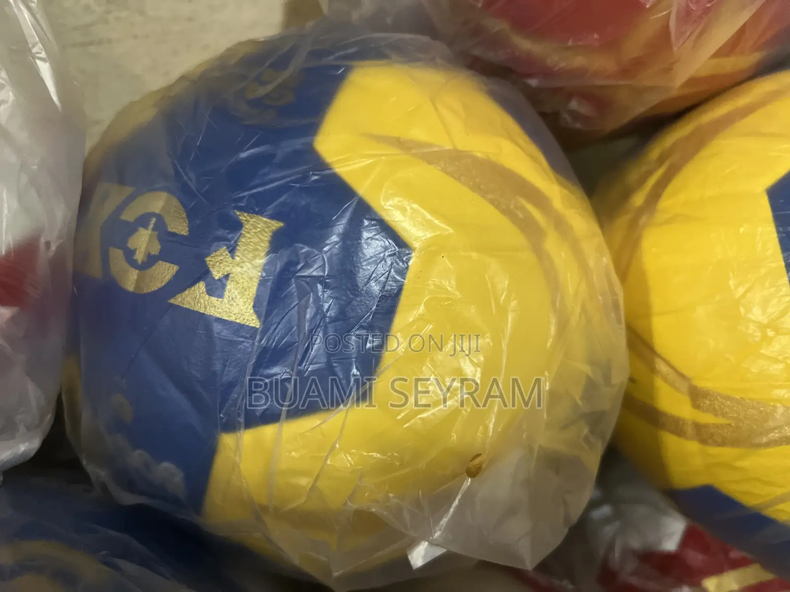 Yellow and Blue Handball
