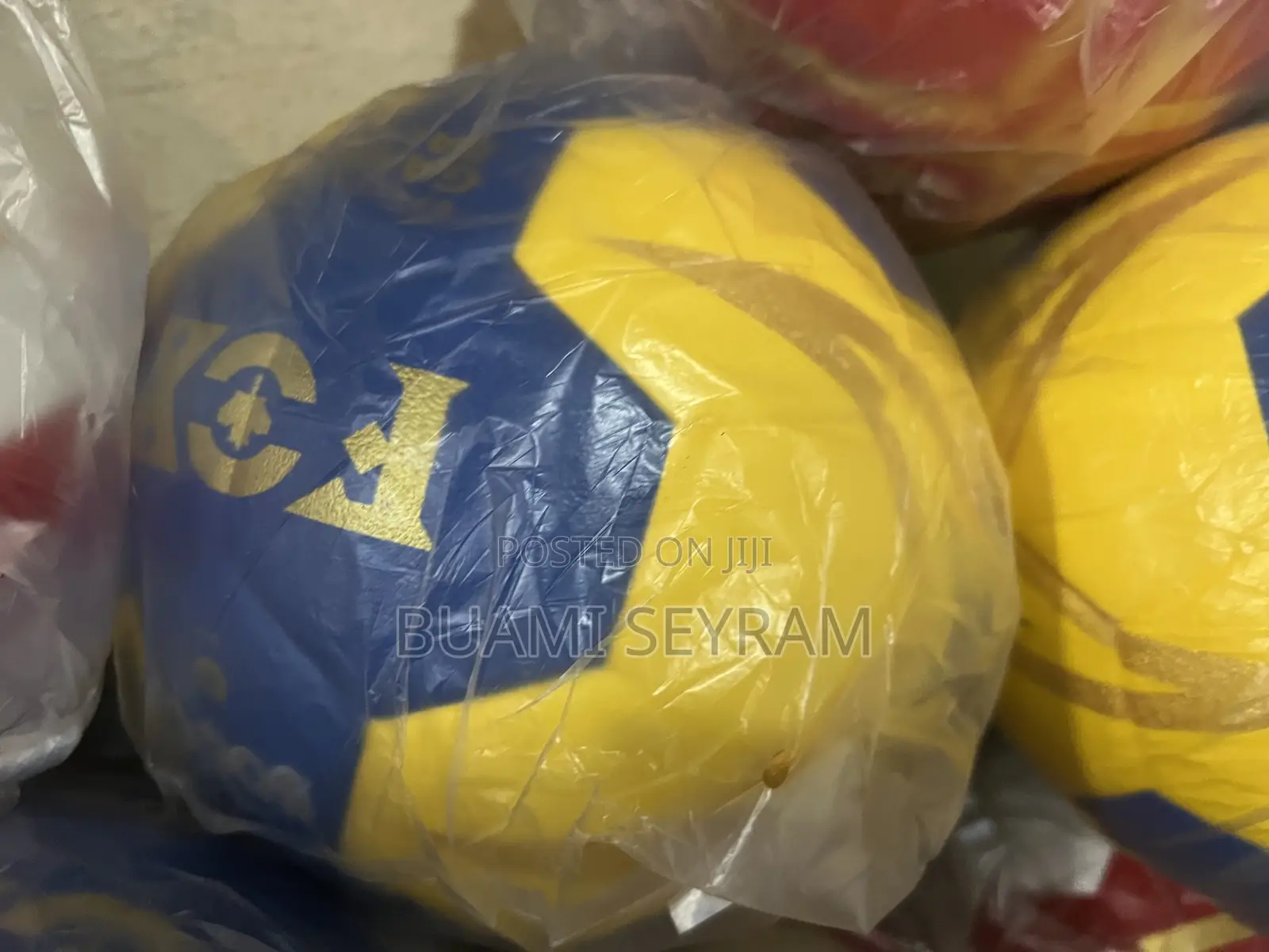 Yellow and Blue Handball