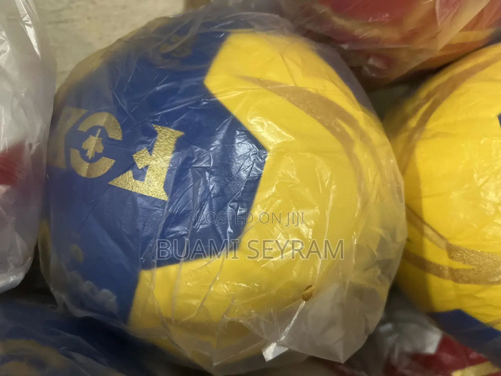 Yellow and Blue Handball