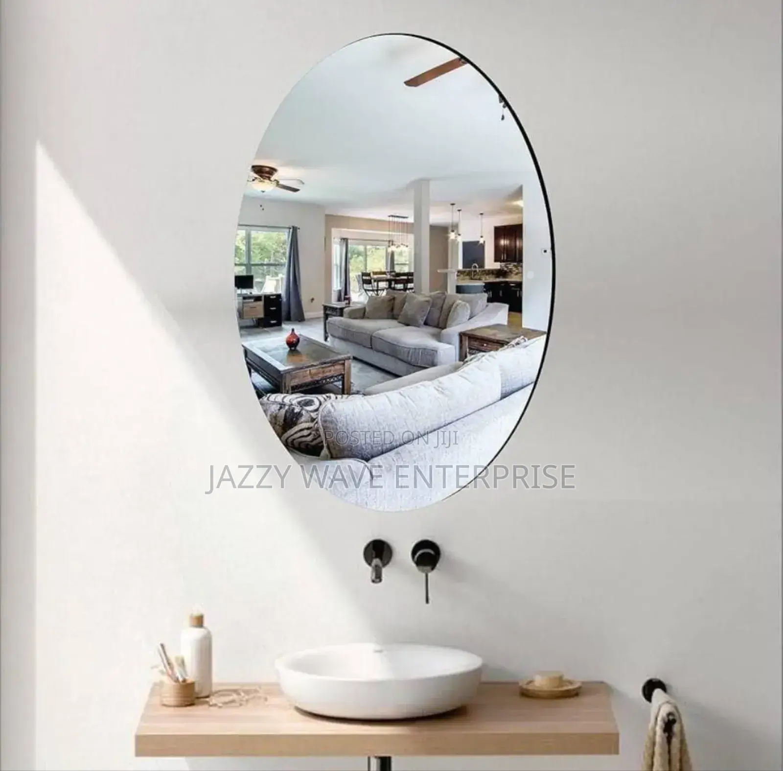 Oval Acrylic Mirror