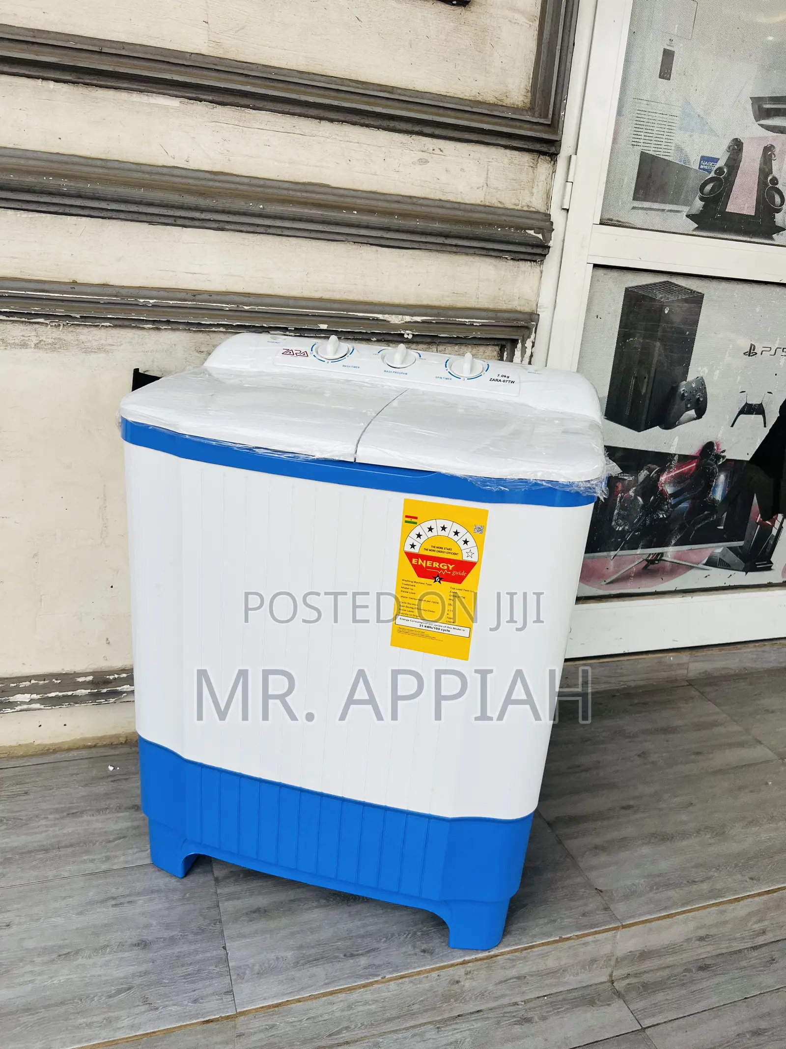 Unique Zara 7kg Twin Tub Electric Washing Machine(Semi-Automatic) 